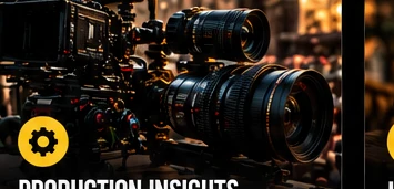 Detalle de cámaras de cine de la referencia creativa suministrada por el propietario