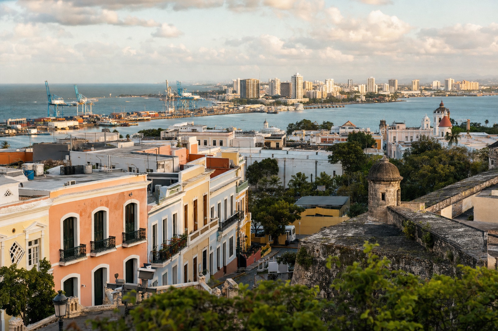Viejo San Juan, localización de producción en Puerto Rico